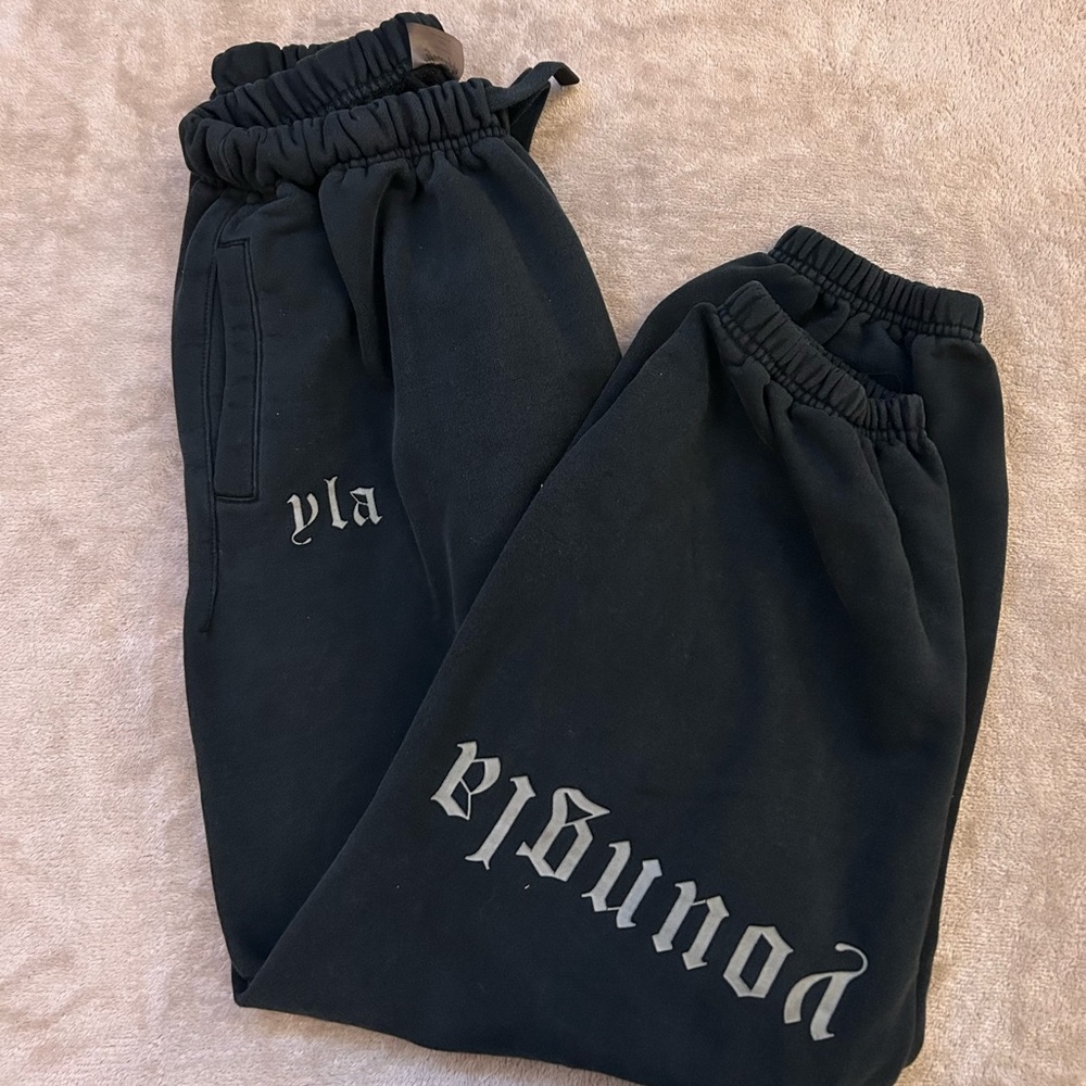 YoungLA Black Sweatpants